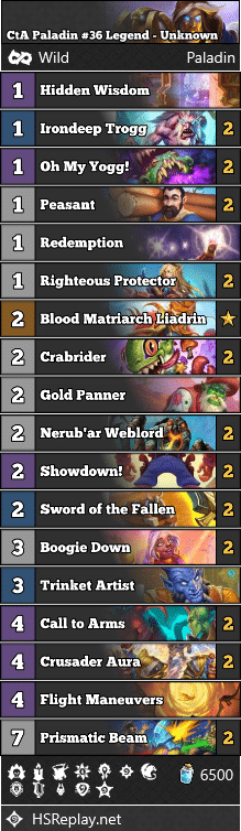 CtA Paladin #36 Legend - Unknown