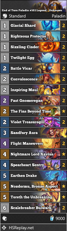 End of Turn Paladin #103 Legend - Unknown