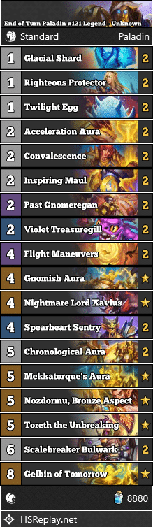 End of Turn Paladin #121 Legend - Unknown