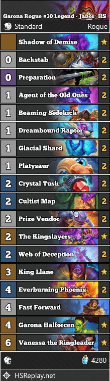 Garona Rogue #30 Legend - Janos_HS