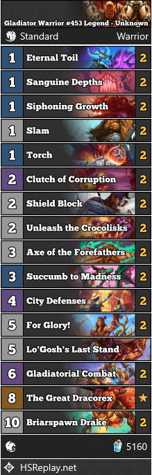 Gladiator Warrior #453 Legend - Unknown