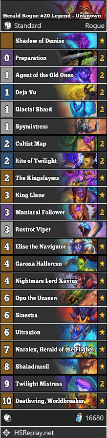 Herald Rogue #20 Legend - Unknown