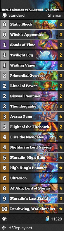 Herald Shaman #172 Legend - Unknown
