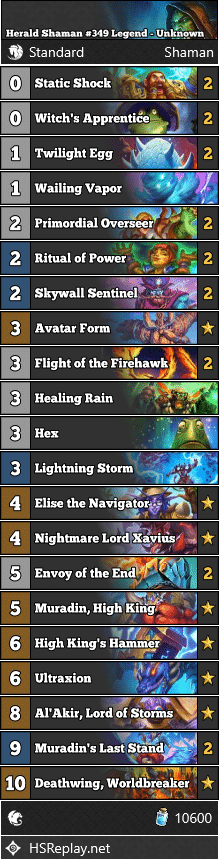Herald Shaman #349 Legend - Unknown