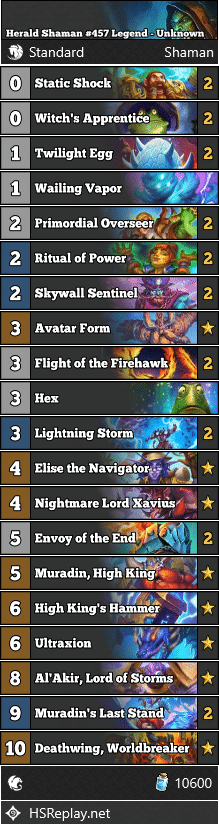 Herald Shaman #457 Legend - Unknown