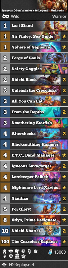 Igneous Odyn Warrior #36 Legend - Unknown