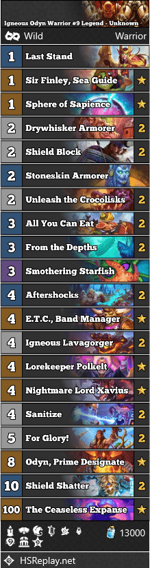 Igneous Odyn Warrior #9 Legend - Unknown