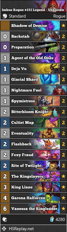 Imbue Rogue #151 Legend - Unknown