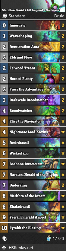 Merithra Druid #141 Legend - Godwavv
