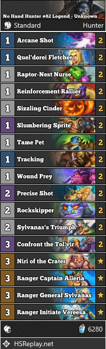 No Hand Hunter #82 Legend - Unknown