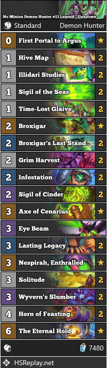 No Minion Demon Hunter #13 Legend - Unknown