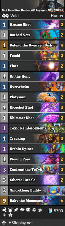 Odd Questline Hunter #83 Legend - SYUNGERS
