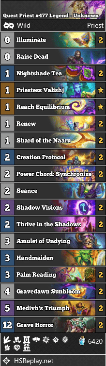 Quest Priest #477 Legend - Unknown