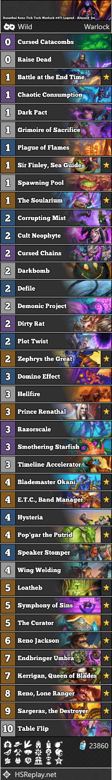 Renathal Reno Tick Tock Warlock #471 Legend - Alucard_bu