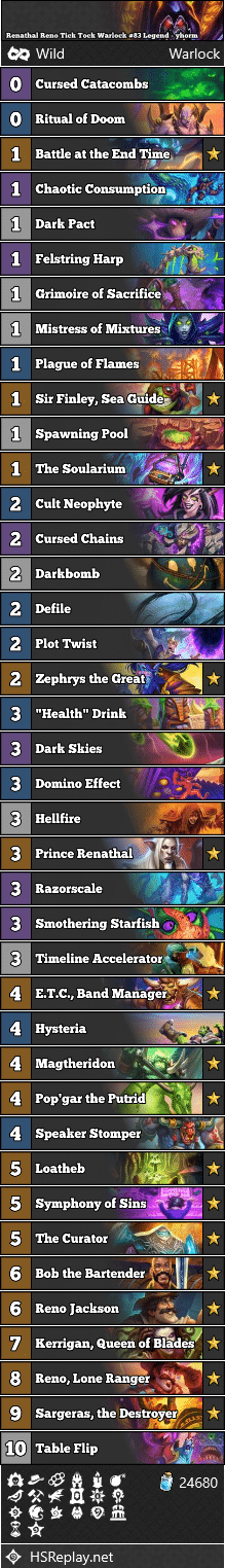 Renathal Reno Tick Tock Warlock #83 Legend - yhorm
