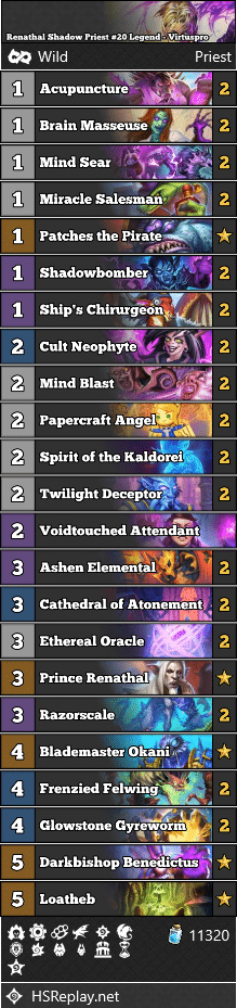 Renathal Shadow Priest #20 Legend - Virtuspro