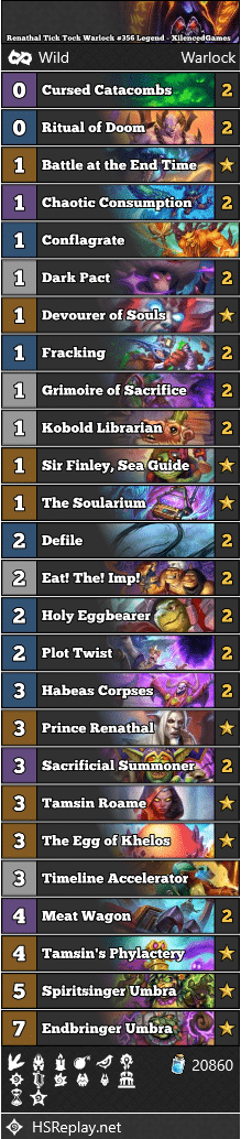 Renathal Tick Tock Warlock #356 Legend - XilencedGames