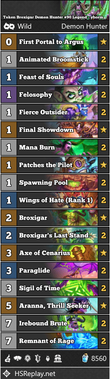 Token Broxigar Demon Hunter #90 Legend - yhorm