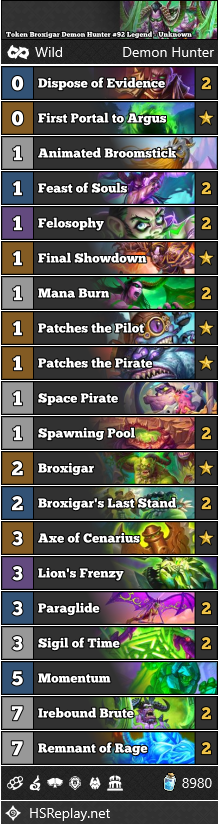 Token Broxigar Demon Hunter #92 Legend - Unknown