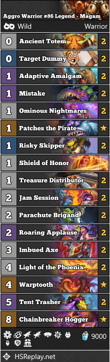 Aggro Warrior #86 Legend - Magam