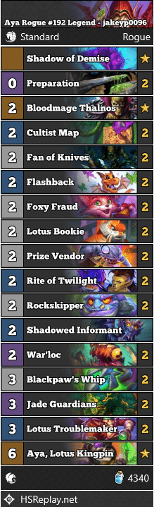 Aya Rogue #192 Legend - jakeyp0096