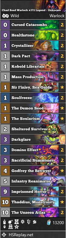 Chad Seed Warlock #372 Legend - Unknown