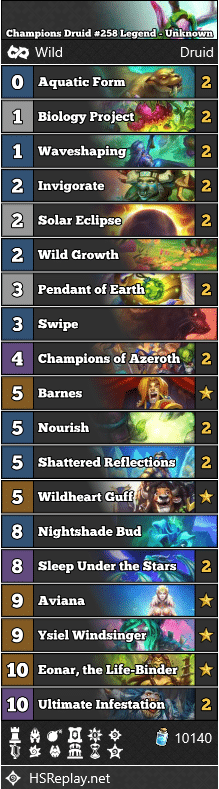 Champions Druid #258 Legend - Unknown