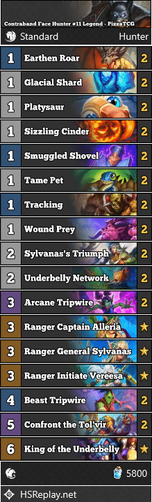 Contraband Face Hunter #11 Legend - PizzaTCG