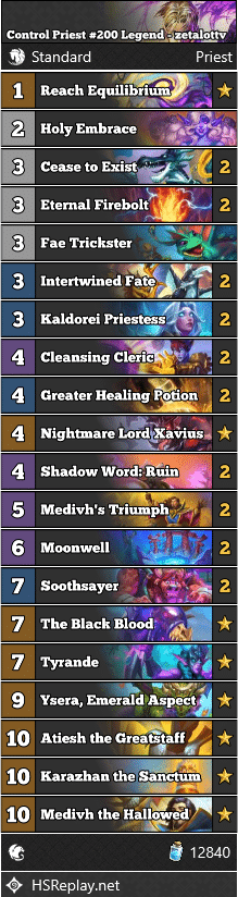 Control Priest #200 Legend - zetalottv