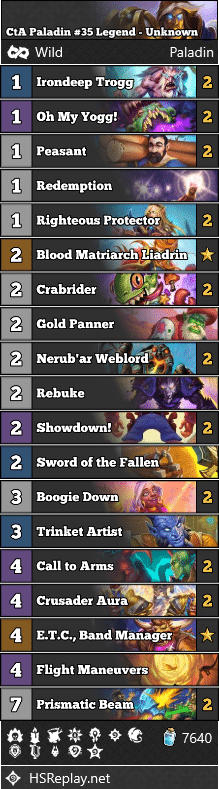 CtA Paladin #35 Legend - Unknown