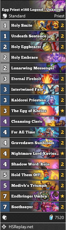 Egg Priest #160 Legend - Unknown