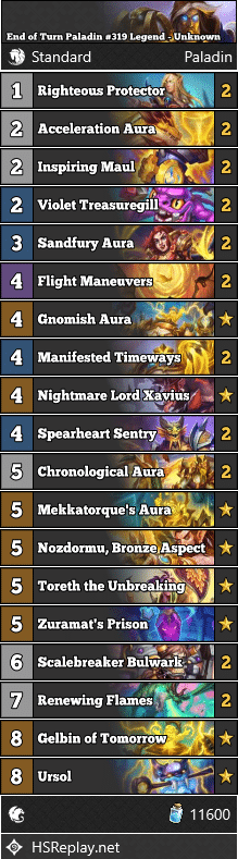 End of Turn Paladin #319 Legend - Unknown