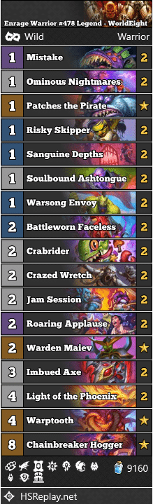 Enrage Warrior #478 Legend - WorldEight