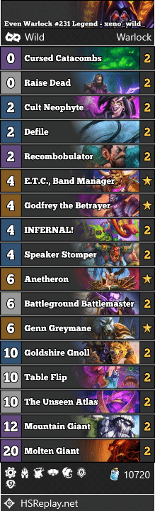 Even Warlock #231 Legend - xeno_wild_