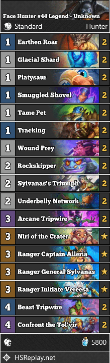 Face Hunter #44 Legend - Unknown