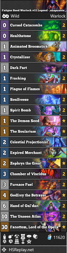 Fatigue Seed Warlock #15 Legend - anapcanin