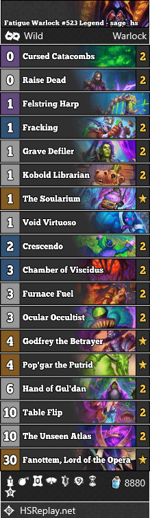 Fatigue Warlock #523 Legend - sage_hs
