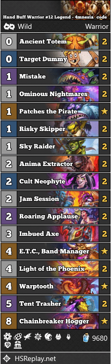 Hand Buff Warrior #12 Legend - 4mnesia_code