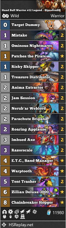Hand Buff Warrior #12 Legend - SipsofiraHS