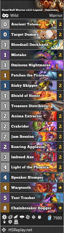 Hand Buff Warrior #223 Legend - Unknown