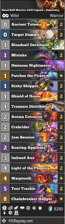 Hand Buff Warrior #420 Legend - Unknown
