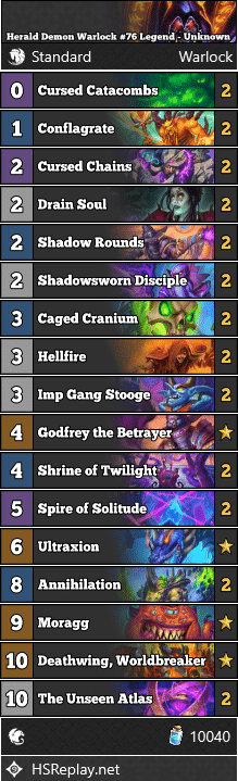 Herald Demon Warlock #76 Legend - Unknown