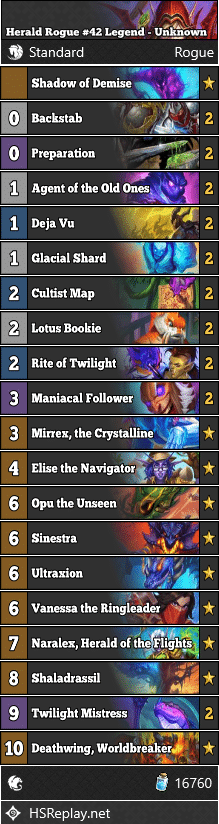 Herald Rogue #42 Legend - Unknown