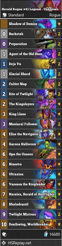 Herald Rogue #43 Legend - Unknown