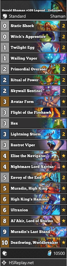 Herald Shaman #109 Legend - Unknown