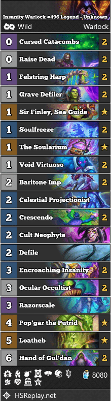 Insanity Warlock #496 Legend - Unknown