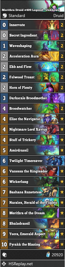 Merithra Druid #409 Legend - Unknown