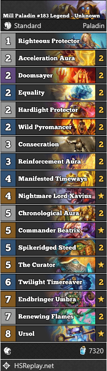 Mill Paladin #183 Legend - Unknown