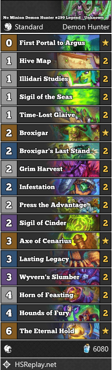 No Minion Demon Hunter #299 Legend - Unknown