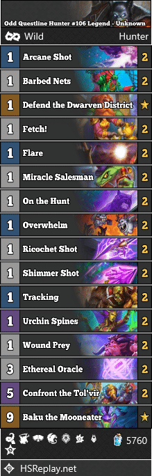 Odd Questline Hunter #106 Legend - Unknown
